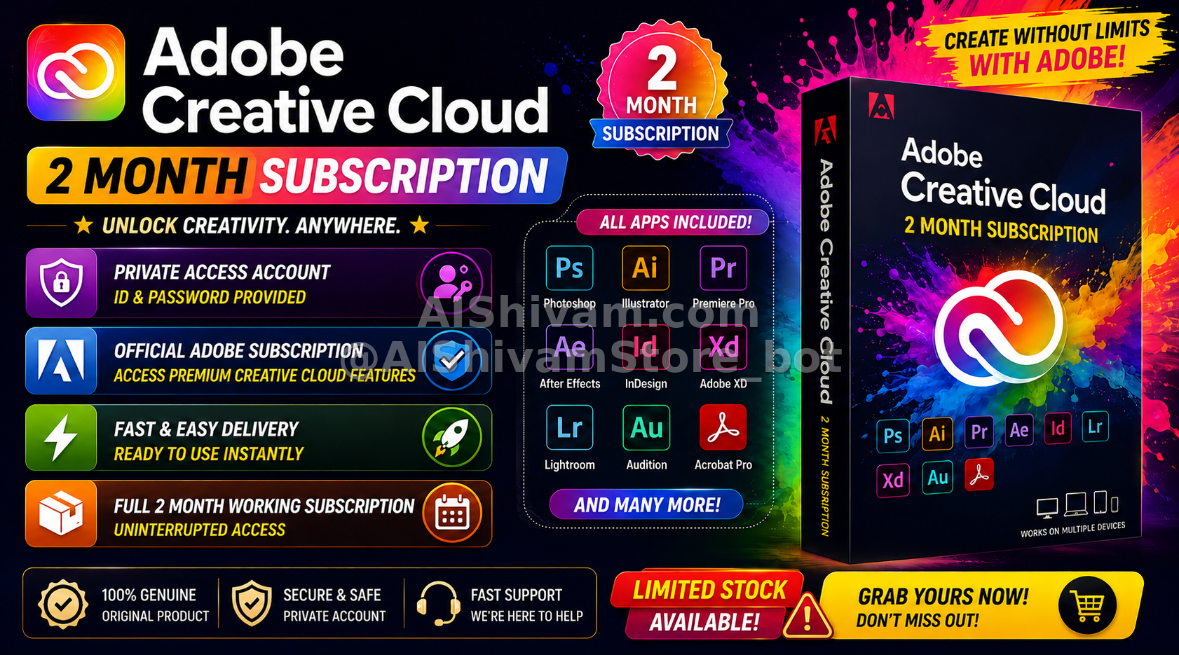 🎨 Adobe 2 Month Master Link